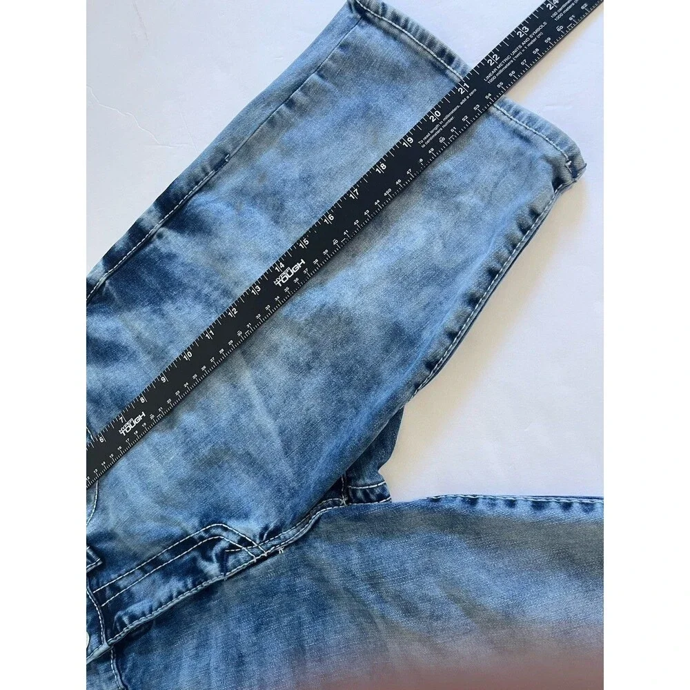 Men's Blue Washed Denim Shorts